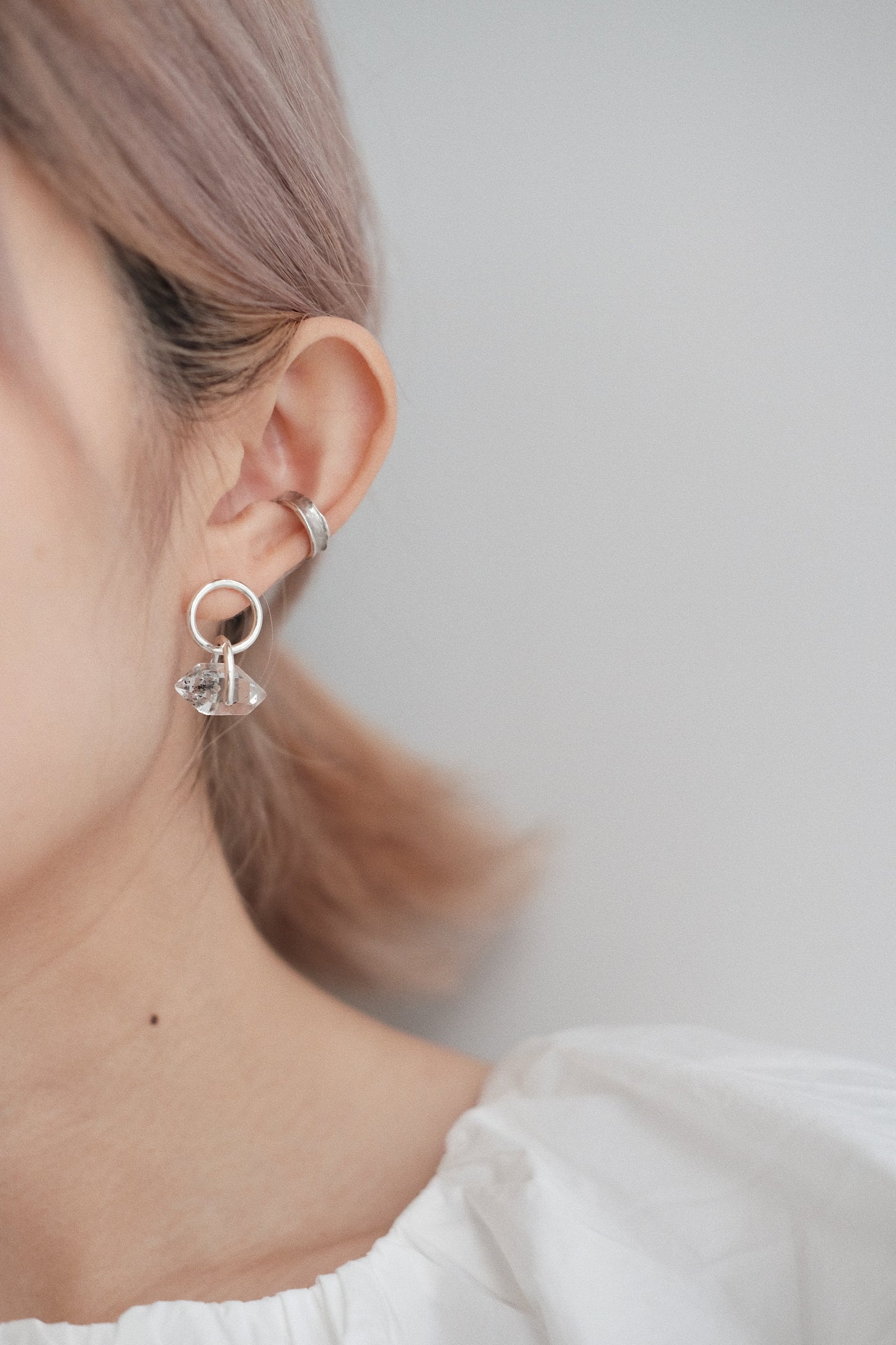 Herkimer Diamond Earring