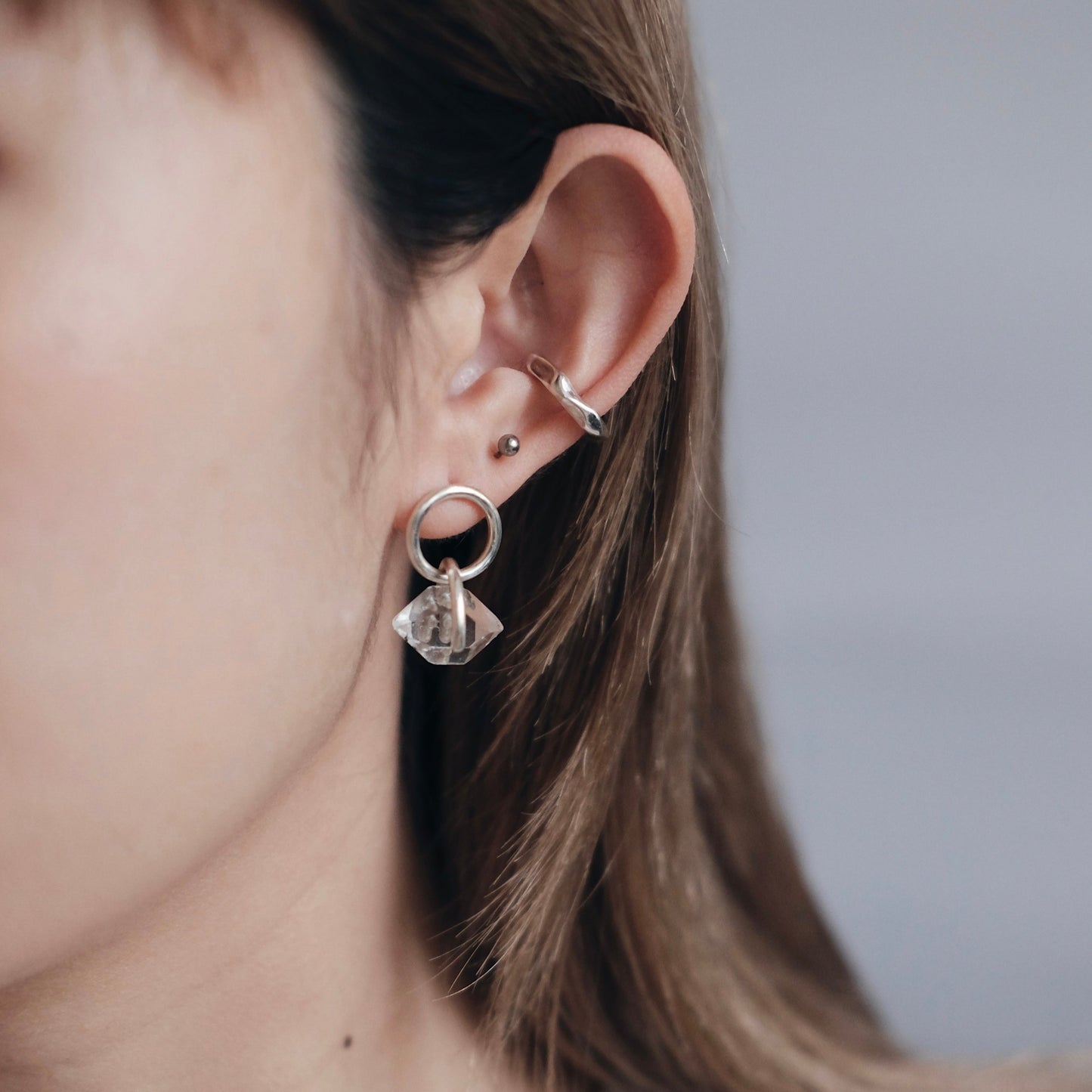 Herkimer Diamond Earring